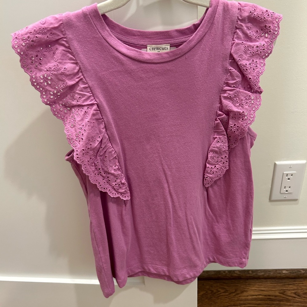 Crew cuts - purple, ruffle shirt
